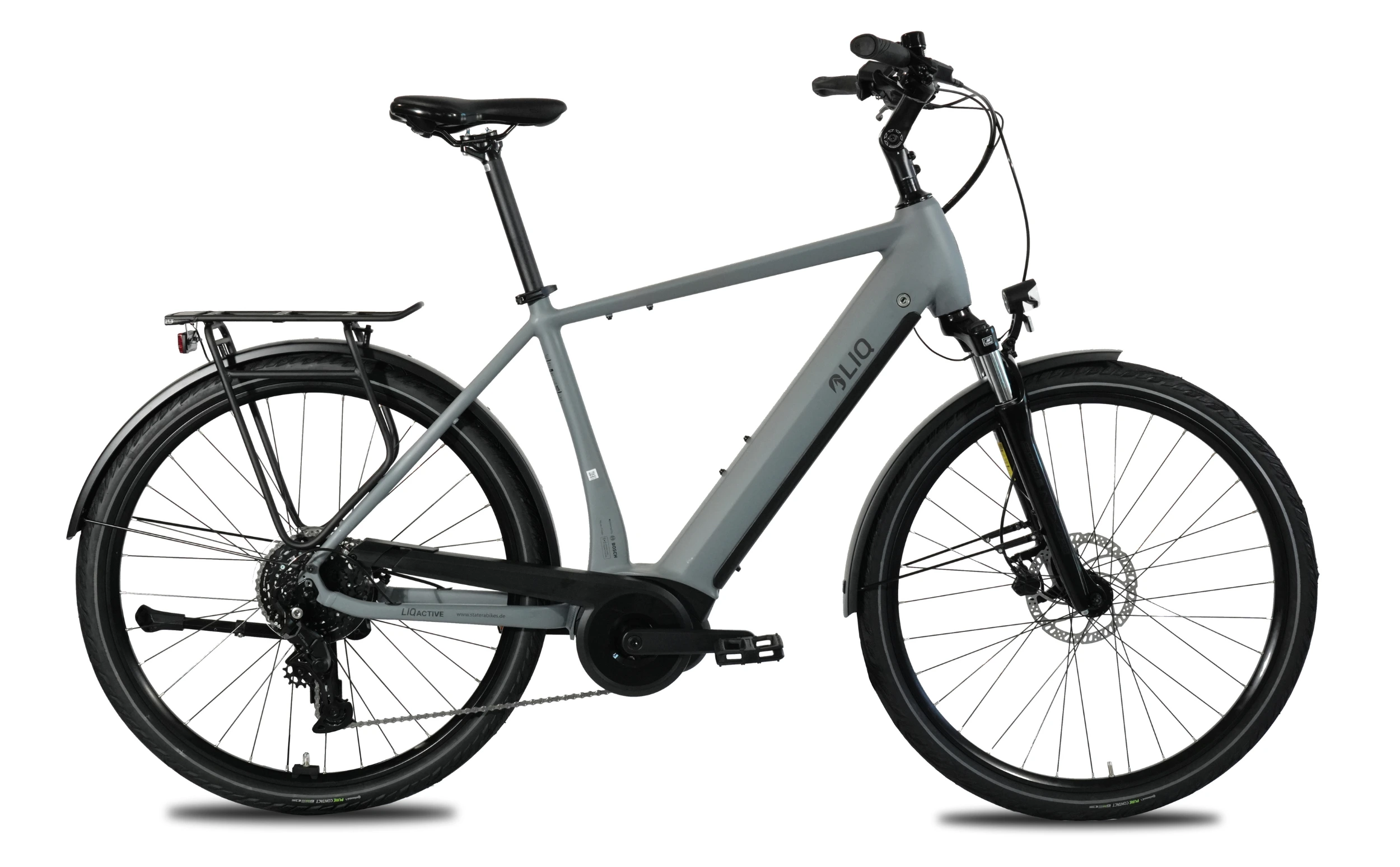 LIQBike Active Herren Bosch Performance Line 500Wh anthrazit Seitenansicht rechts