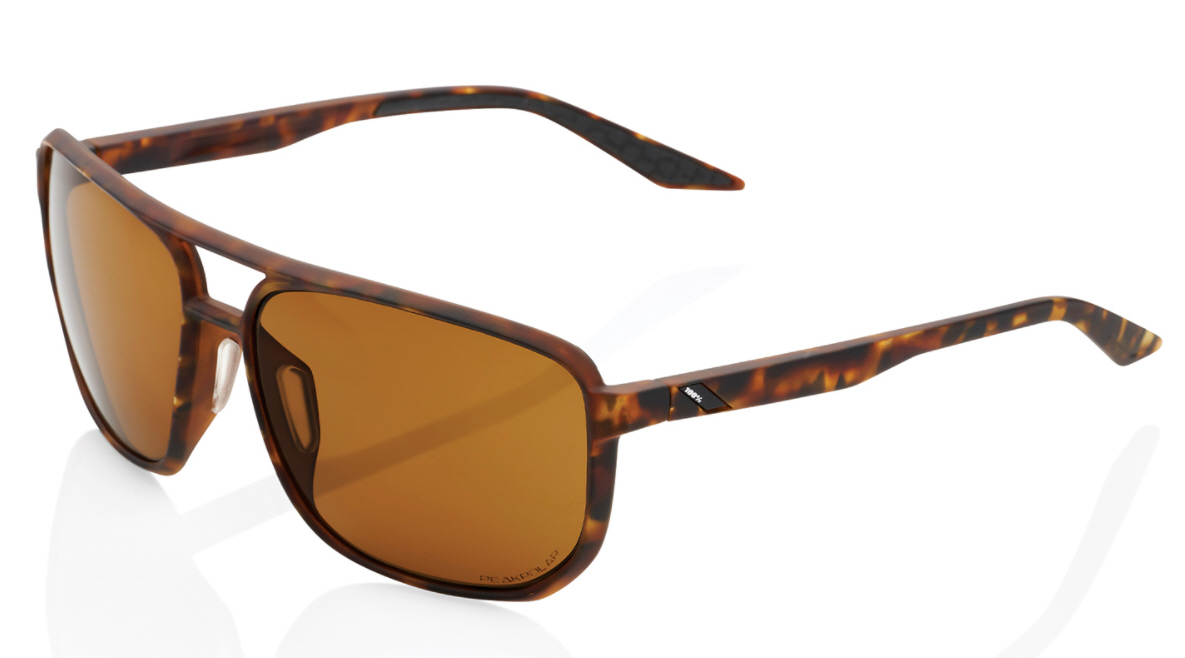 100% Konnor Aviator square - Peakpolar Lens Soft Tact Havana 100% Konnor Aviator square - Peakpolar Lens Soft Tact Havana