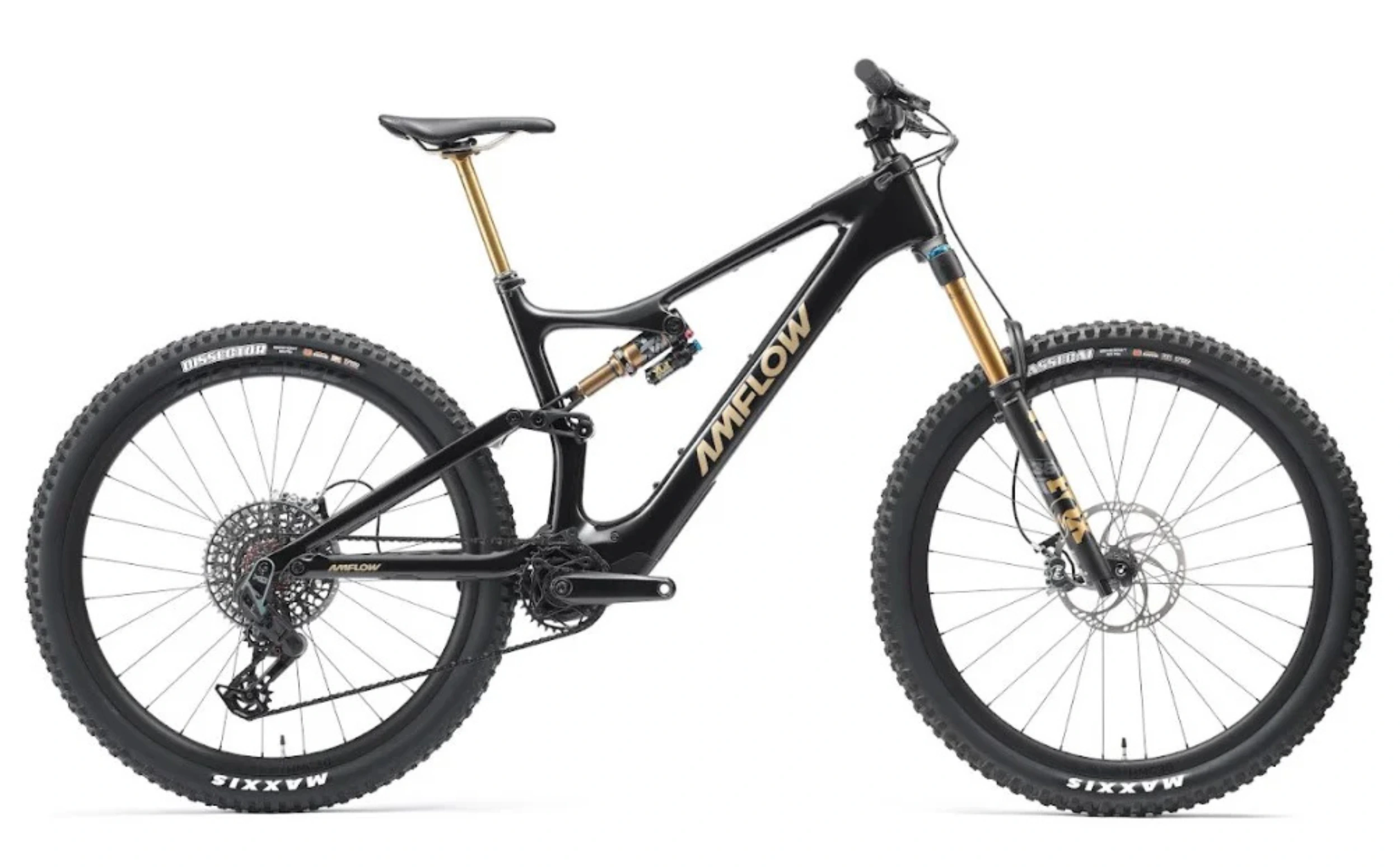 Amflow-PL-Carbon-Pro-800Wh-Seitenansicht-rechts-schwarz-goldene schrift