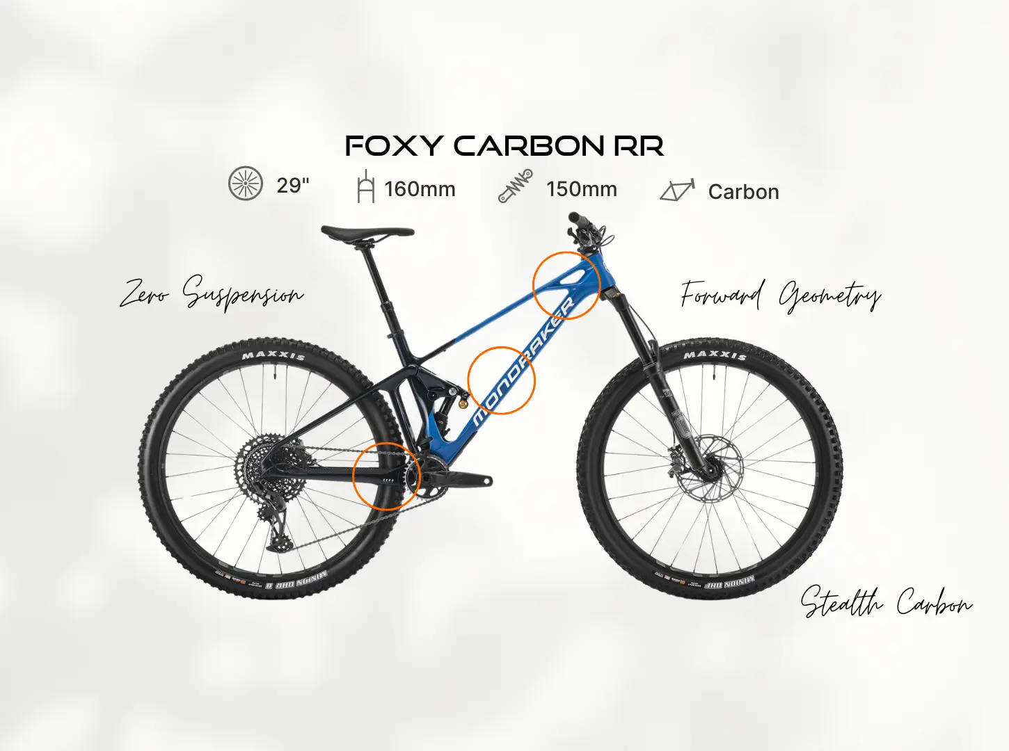 Mondraker Foxy Carbon RR Mondraker Foxy Carbon RR mit Eigenschaften